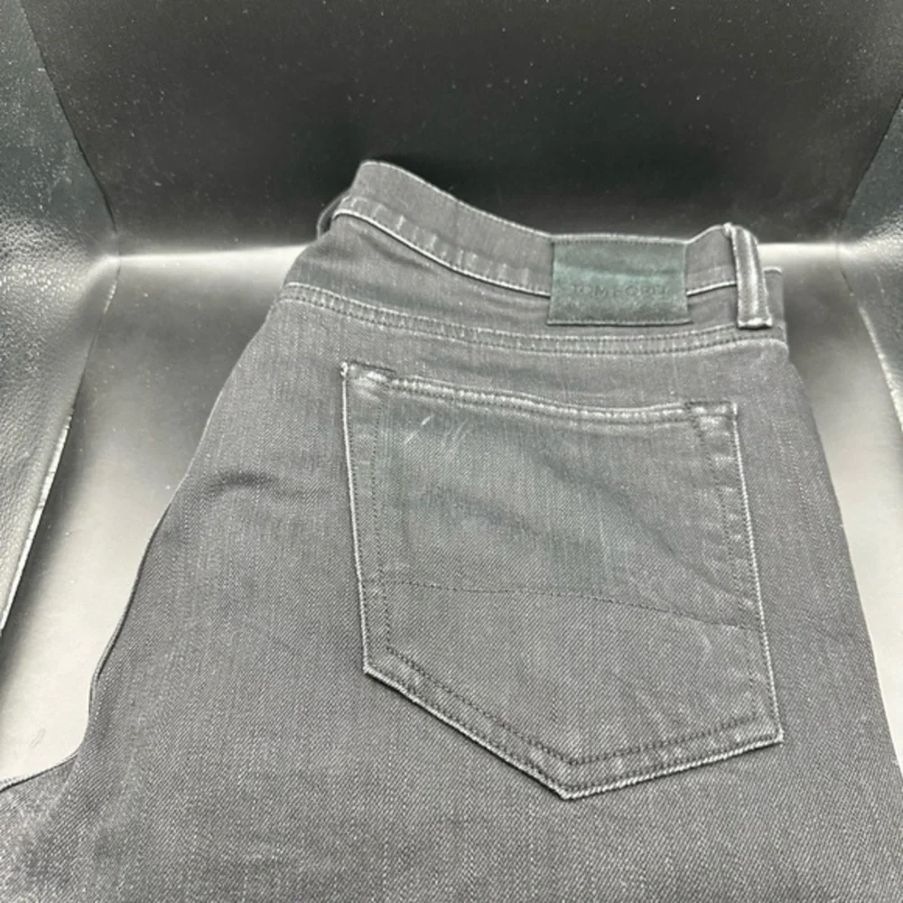 Tom Ford Black Skinny Waxed Denim